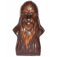 Lego hlava SW Wookiee, tmavě hnědá (6100324)